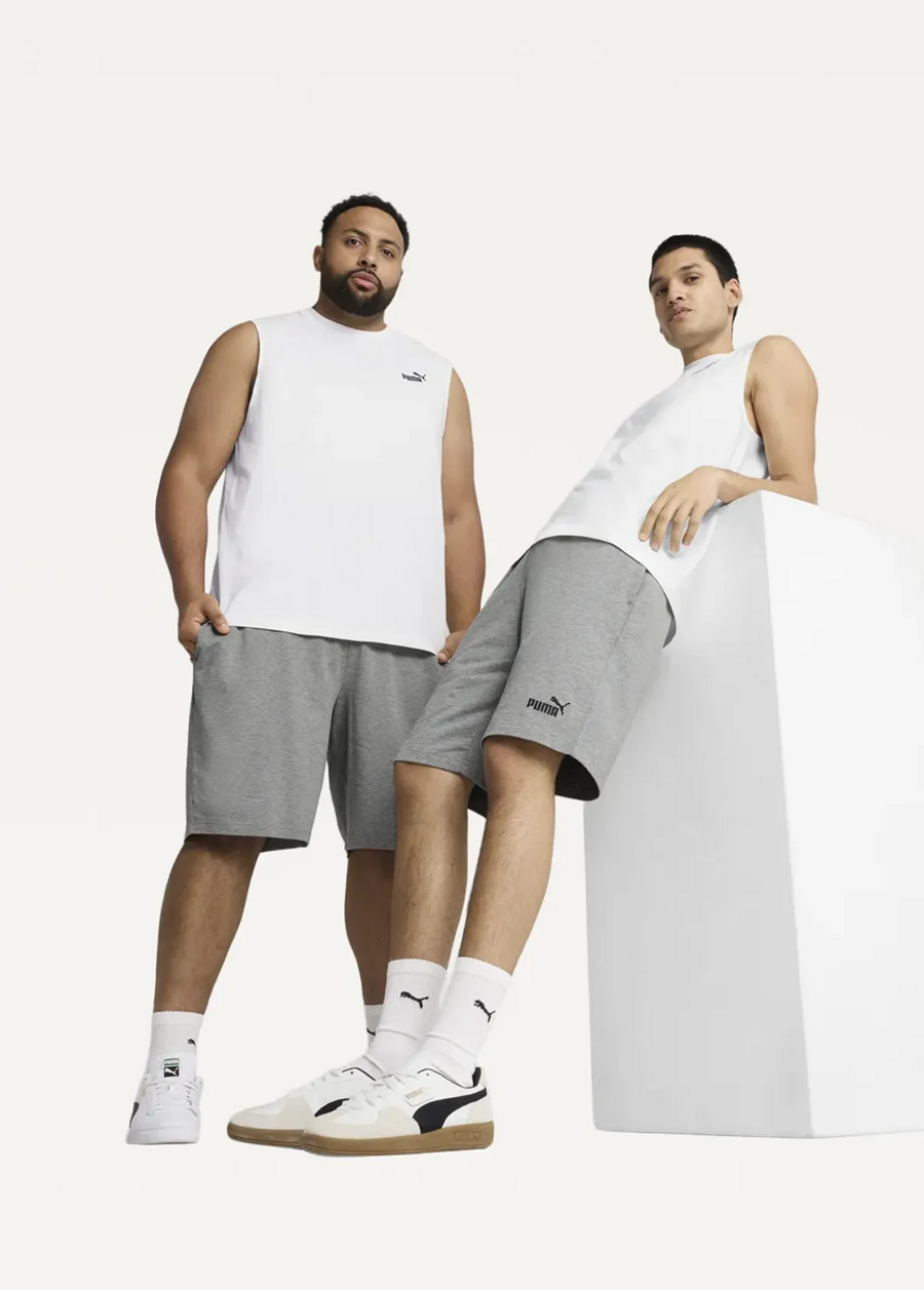 Спортивні шорти чоловічі PUMA ESS No. 1 Logo Jersey Shorts Medium Gray Heather