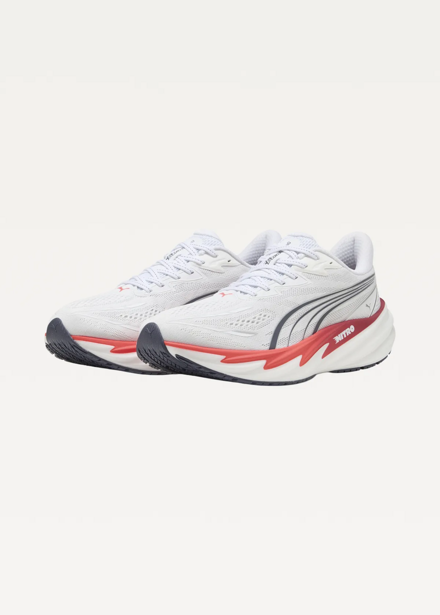 Кросівки чоловічі PUMA Velocity NITRO 5 PUMA White-Ultra Red
