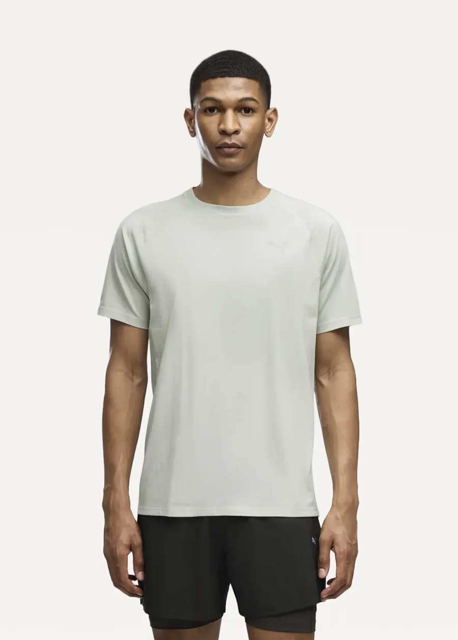 Футболка чоловіча PUMA RUN VELOCITY TEE TRI-BLEND Creme De Mint Heather