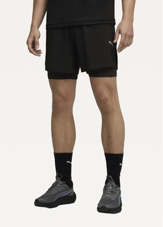 Спортивні шорти чоловічі PUMA M DREAMRUN 2in1 5 DryC Short чорного кольору