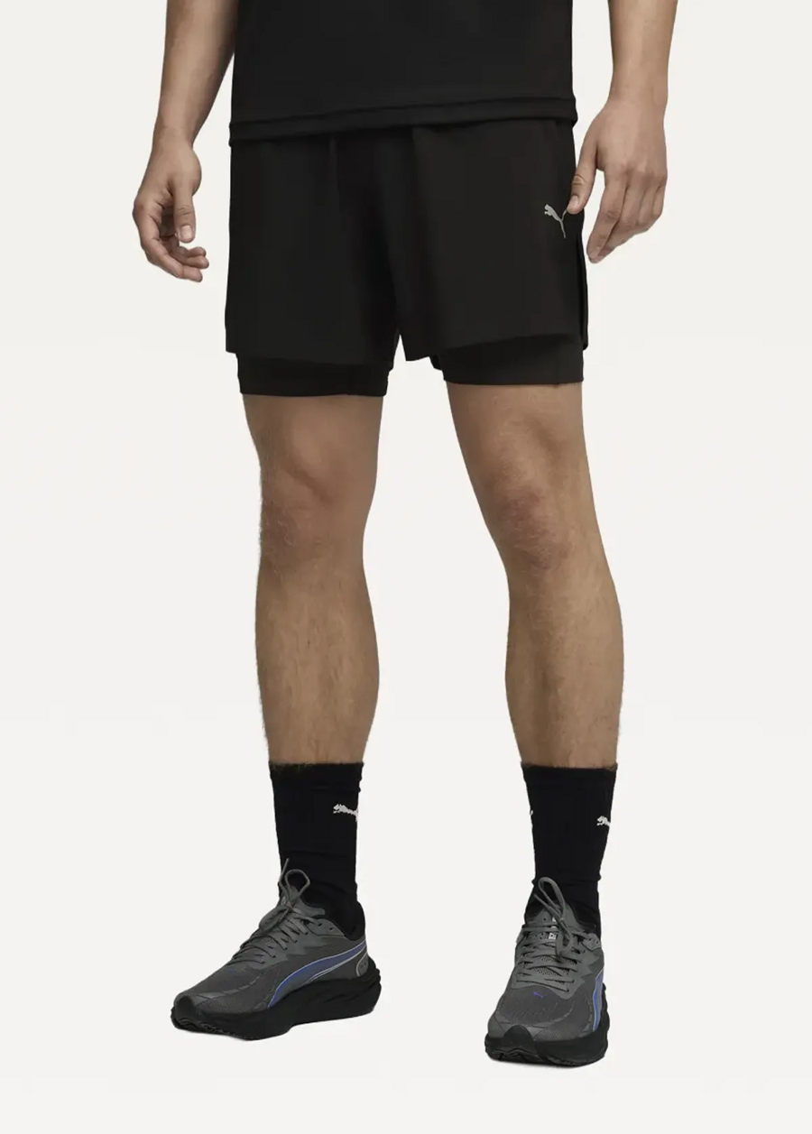 Спортивні шорти чоловічі PUMA M DREAMRUN 2in1 5 DryC Short чорного кольору