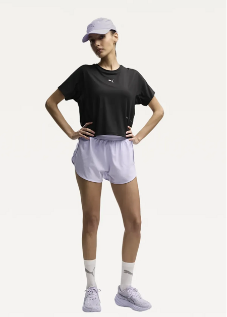 Футболка жіноча PUMA W BRIGHTSTRIDE Cloudspun Tee чорного кольору