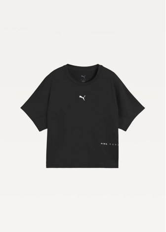 Футболка женская PUMA W BRIGHTSTRIDE Cloudspun Tee черного цвета