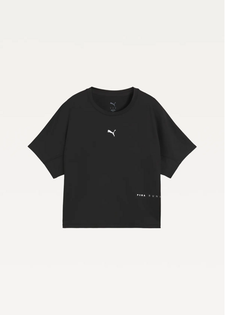 Футболка жіноча PUMA W BRIGHTSTRIDE Cloudspun Tee чорного кольору
