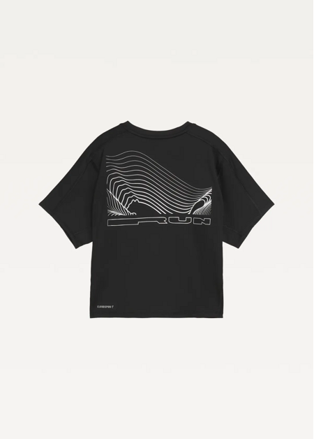 Футболка жіноча PUMA W BRIGHTSTRIDE Cloudspun Tee чорного кольору