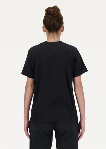 Футболка жіноча New Balance Sport Essentials Jersey Logo чорного кольору