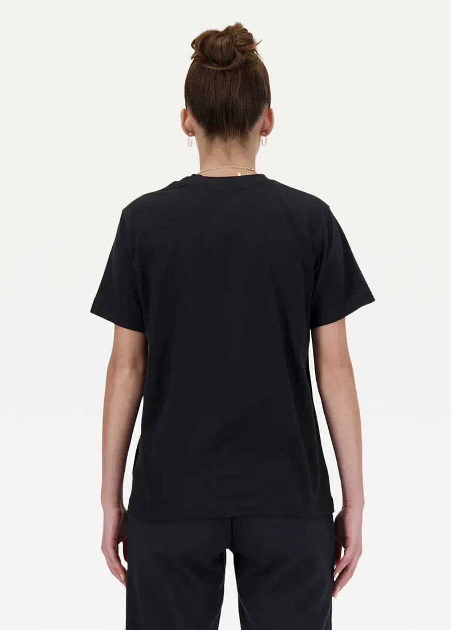 Футболка жіноча New Balance Sport Essentials Jersey Logo чорного кольору