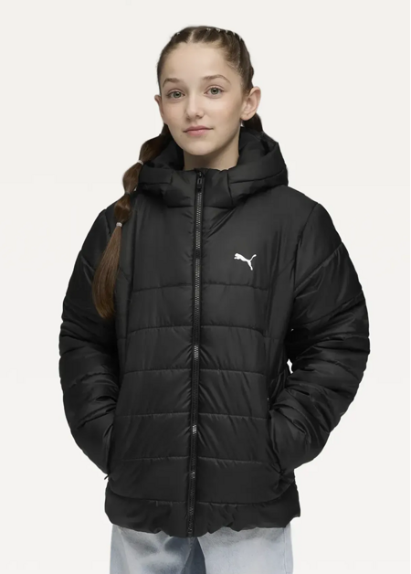Куртка дитяча PUMA ESS Hooded Unisex Padded Jacket чорного кольору