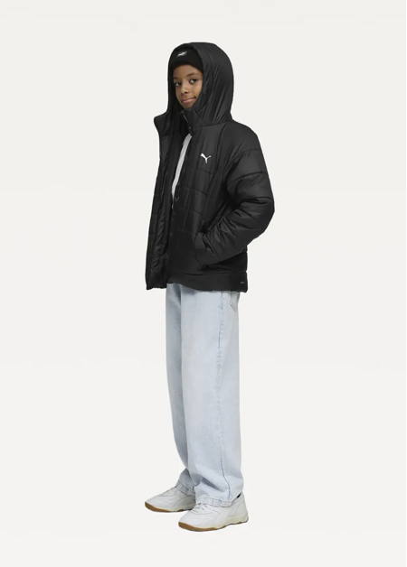 Куртка дитяча PUMA ESS Hooded Unisex Padded Jacket чорного кольору