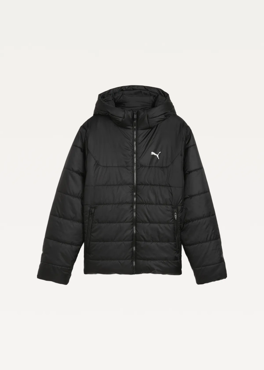 Куртка дитяча PUMA ESS Hooded Unisex Padded Jacket чорного кольору