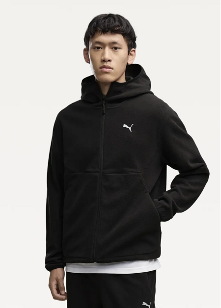Худі чоловіче PUMA PUMATECH Full-Zip Hoodie чорного кольору