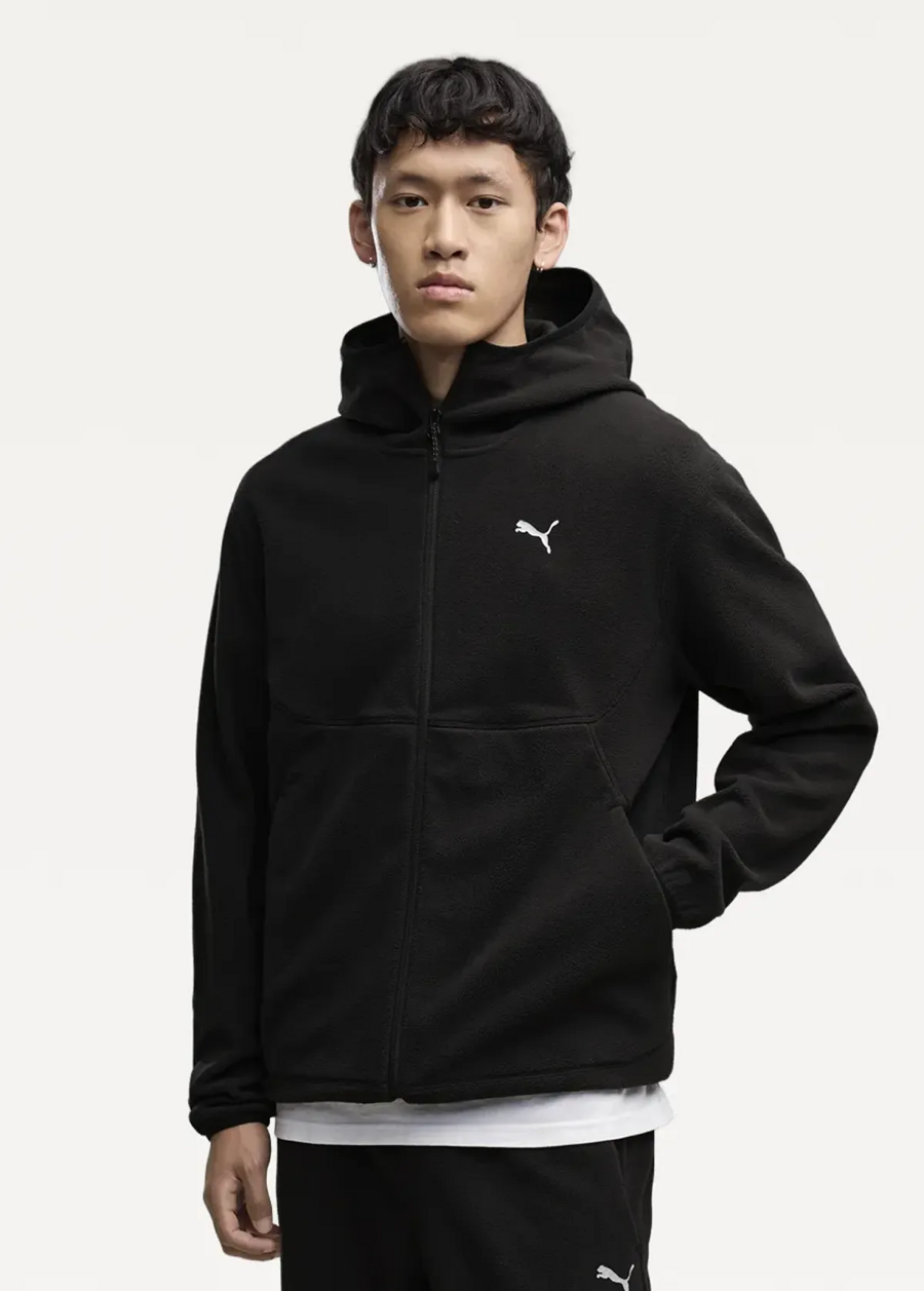 Худі чоловіче PUMA PUMATECH Full-Zip Hoodie чорного кольору