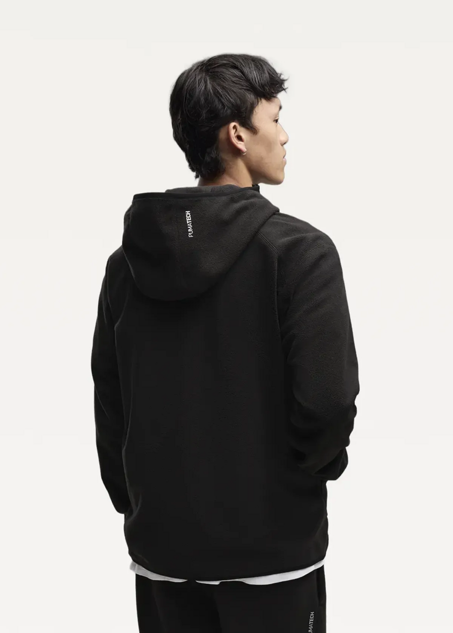 Худі чоловіче PUMA PUMATECH Full-Zip Hoodie чорного кольору