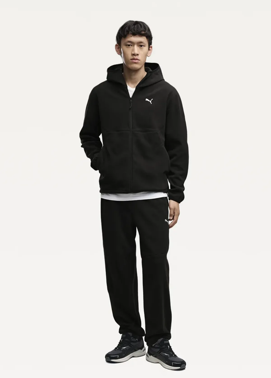Худі чоловіче PUMA PUMATECH Full-Zip Hoodie чорного кольору