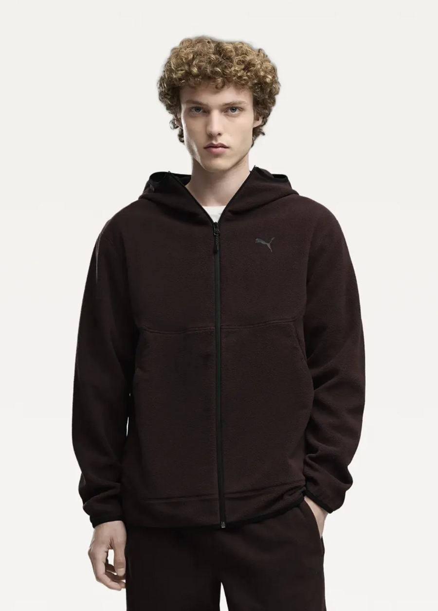 Худі чоловіче PUMA PUMATECH Full-Zip Hoodie Chocolate Fondue