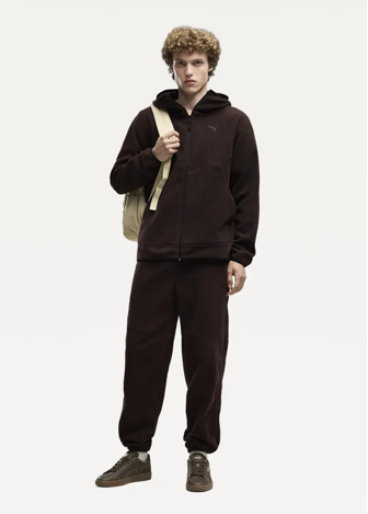 Худи мужское PUMA PUMATECH Full-Zip Hoodie Chocolate Fondue