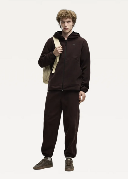 Худі чоловіче PUMA PUMATECH Full-Zip Hoodie Chocolate Fondue