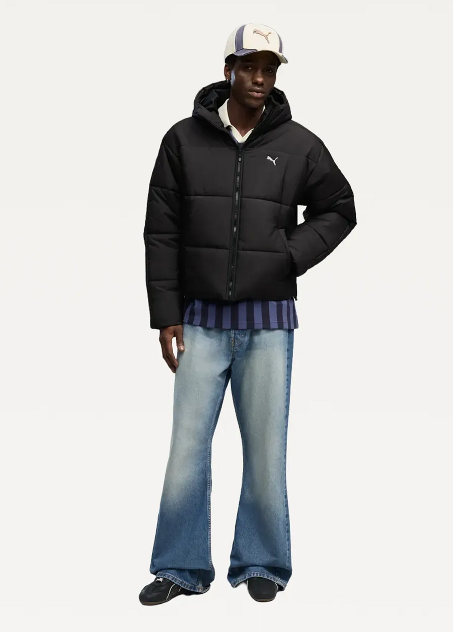 Куртка мужская PUMA ESS Relaxed Padded Jacket M черного цвета