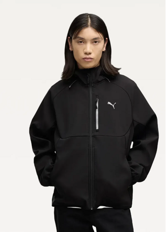 Куртка спортивная мужская PUMA PUMATECH Softshell Jacket черного цвета