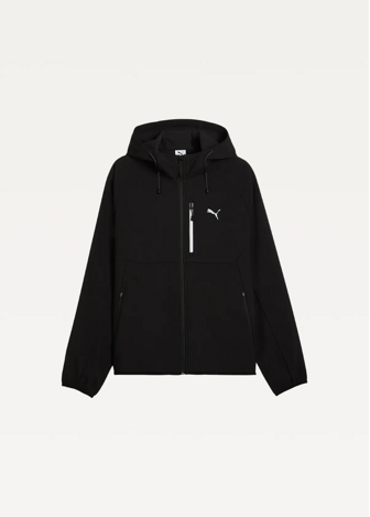 Куртка спортивная мужская PUMA PUMATECH Softshell Jacket черного цвета