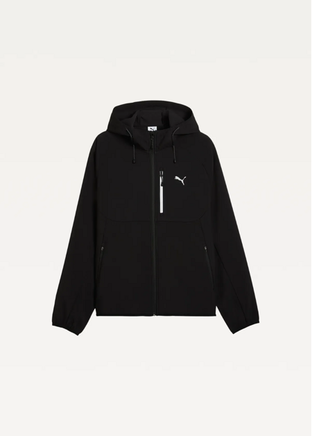 Куртка спортивна чоловіча PUMA PUMATECH Softshell Jacket чорного кольору