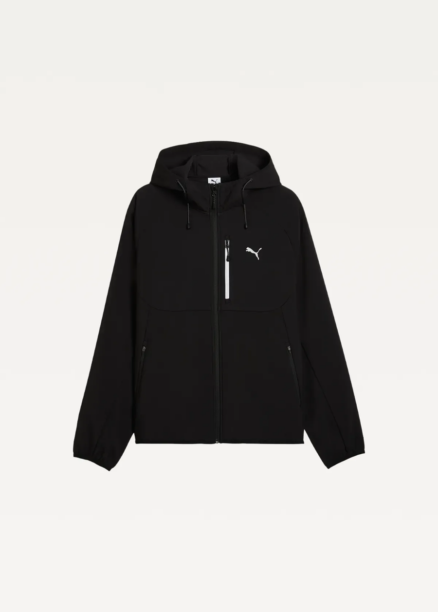 Куртка спортивная мужская PUMA PUMATECH Softshell Jacket черного цвета