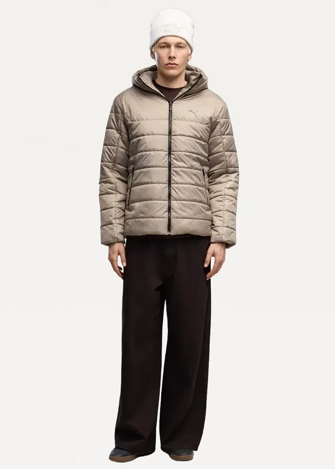 Куртка мужская PUMA ESS Hooded Padded Jacket Mouse Gray