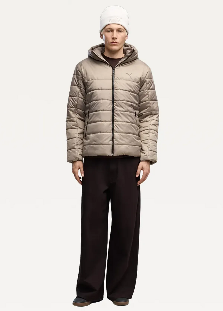 Куртка мужская PUMA ESS Hooded Padded Jacket Mouse Gray