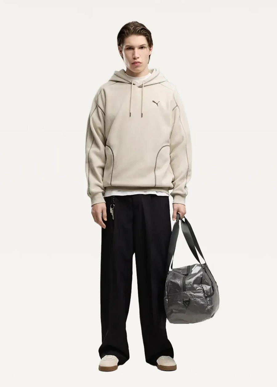 Худі чоловіче PUMA ESS ELEVATED Relaxed Winter Silver Fog