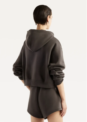 Худі жіноче New Balance Trackside Fleece Full Zip чорного кольору