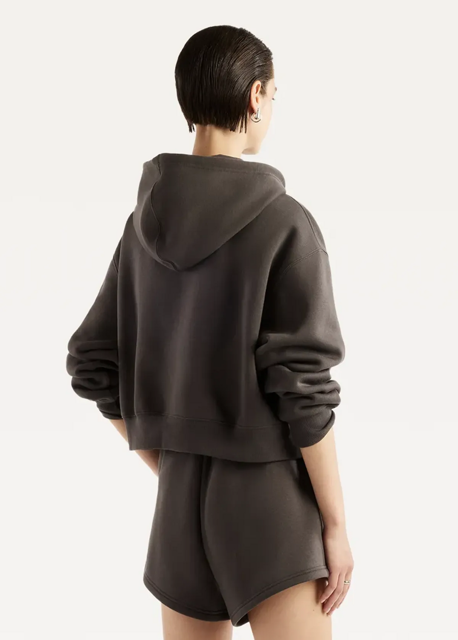 Худі жіноче New Balance Trackside Fleece Full Zip чорного кольору