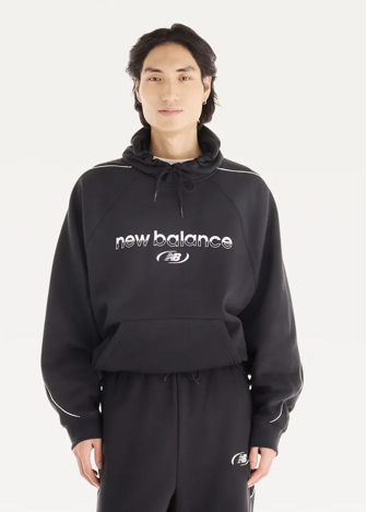 Худи мужское New Balance Trackside Fleece черного цвета