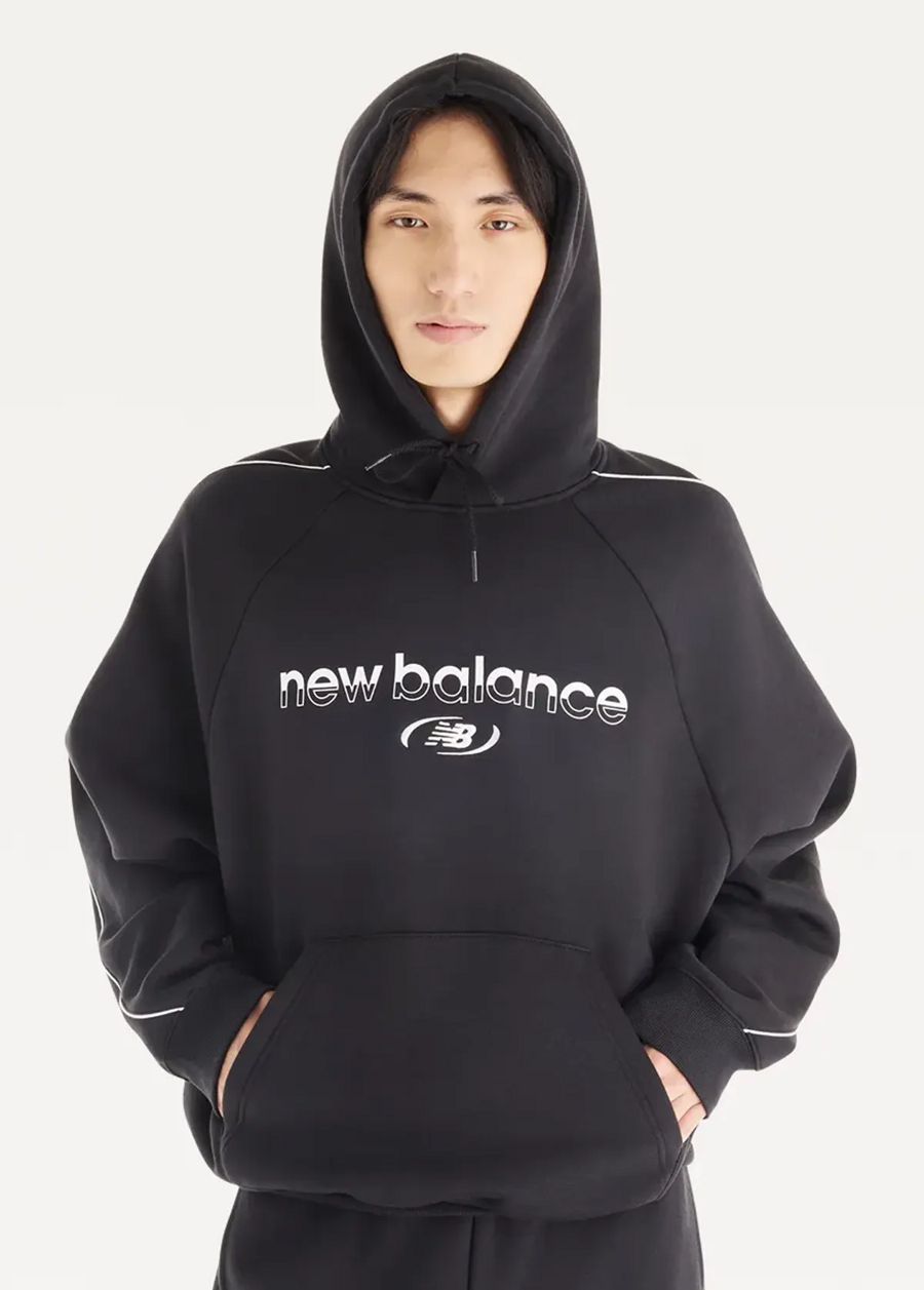 Худі чоловіче New Balance Trackside Fleece чорного кольору