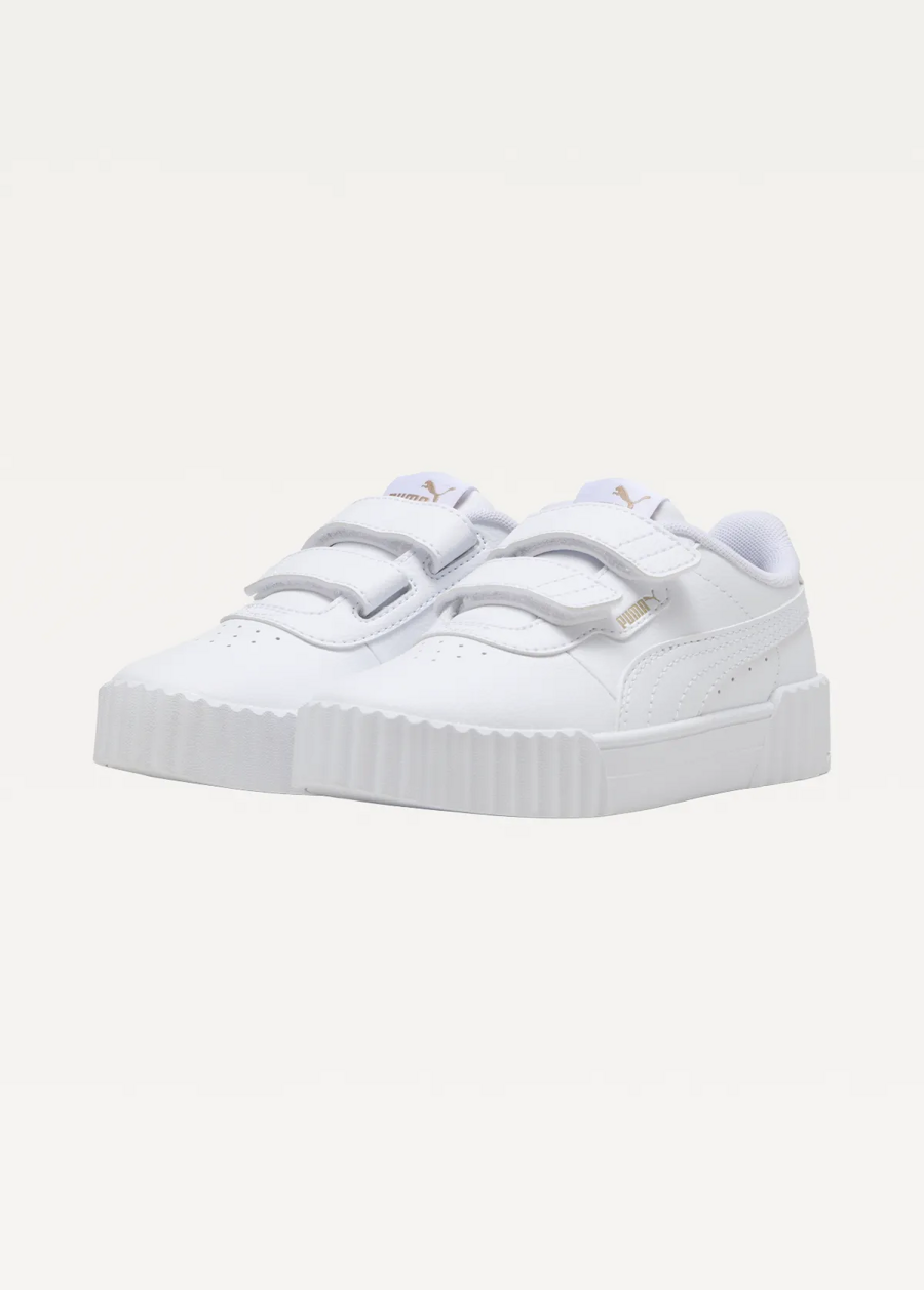 Кроссовки детские PUMA Carina 3.0 V PS PUMA White-PUMA Gold
