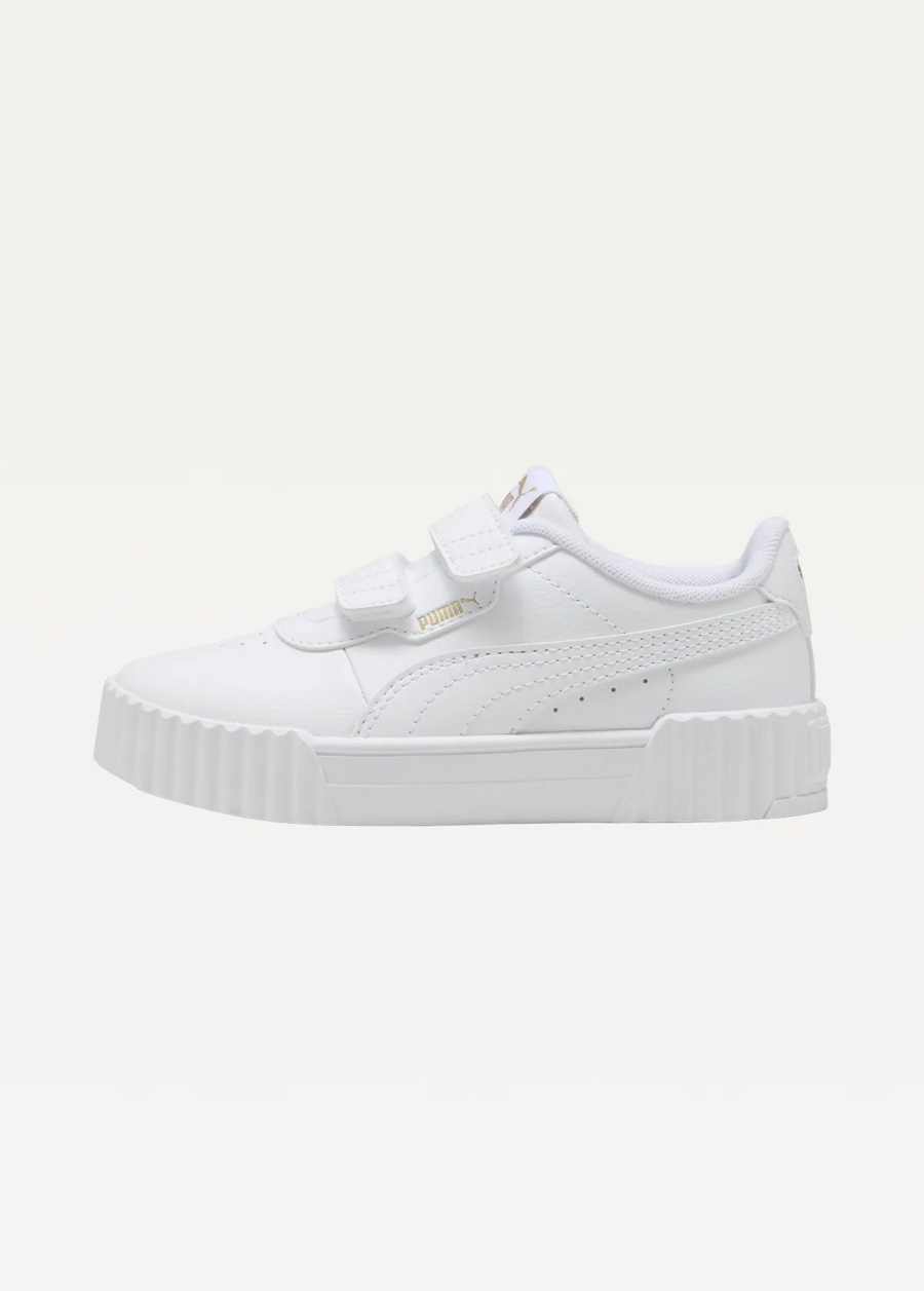 Кроссовки детские PUMA Carina 3.0 V PS PUMA White-PUMA Gold