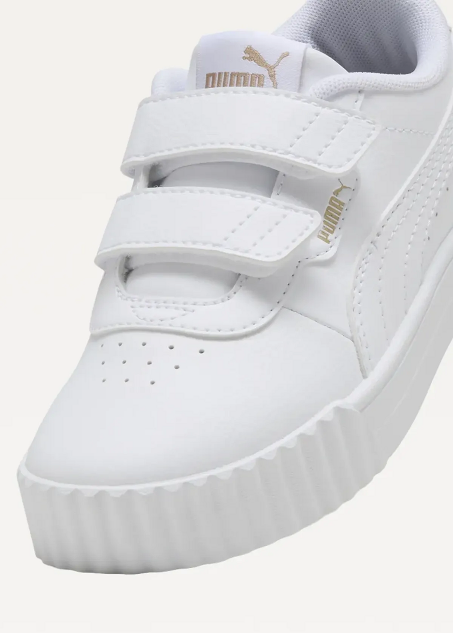 Кроссовки детские PUMA Carina 3.0 V PS PUMA White-PUMA Gold