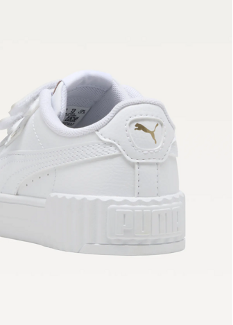 Кроссовки детские PUMA Carina 3.0 V PS PUMA White-PUMA Gold