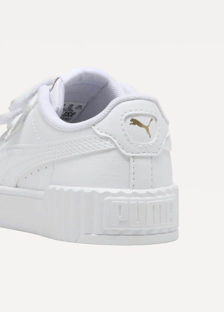 Кроссовки детские PUMA Carina 3.0 V PS PUMA White-PUMA Gold