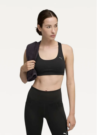 Топ жіночий PUMA CLOUDSPUN BRA - MID чорного кольору