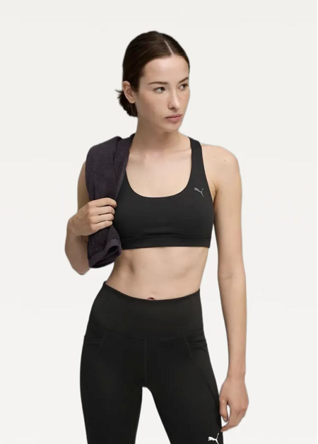 Топ жіночий PUMA CLOUDSPUN BRA - MID чорного кольору