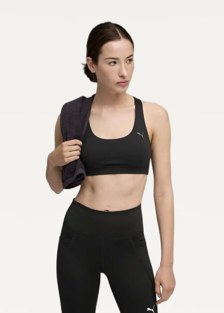 Топ жіночий PUMA CLOUDSPUN BRA - MID чорного кольору