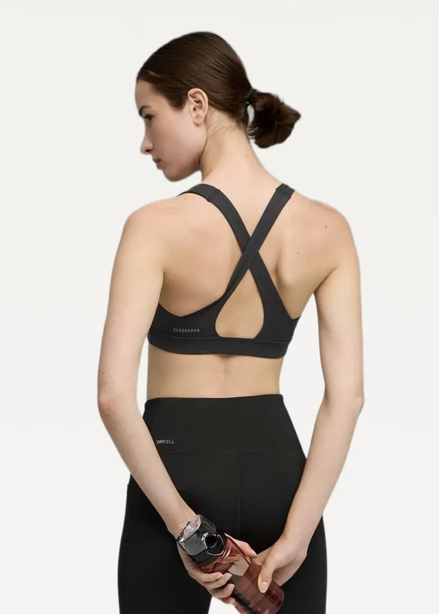 Топ жіночий PUMA CLOUDSPUN BRA - MID чорного кольору