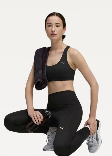 Топ жіночий PUMA CLOUDSPUN BRA - MID чорного кольору