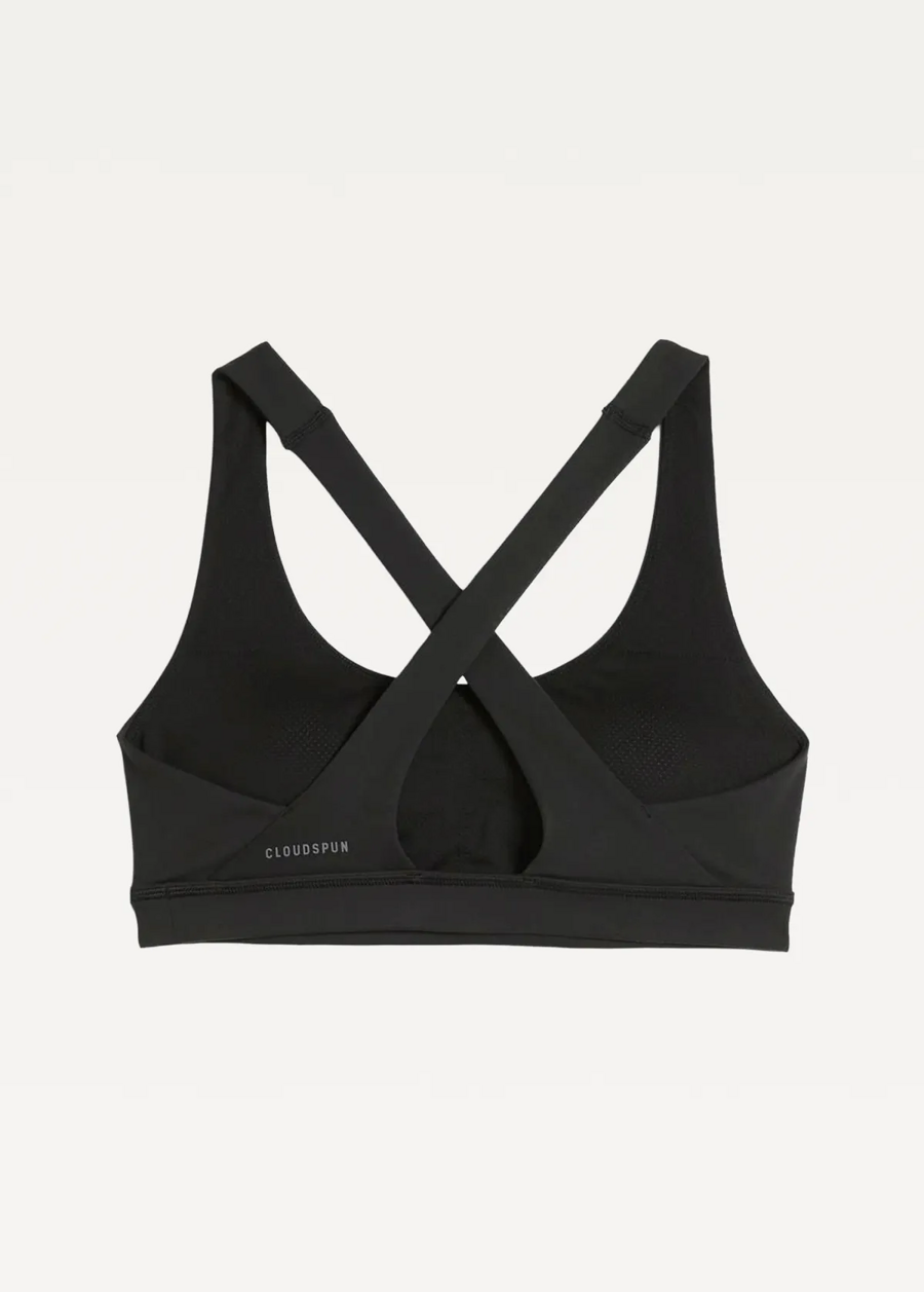 Топ жіночий PUMA CLOUDSPUN BRA - MID чорного кольору