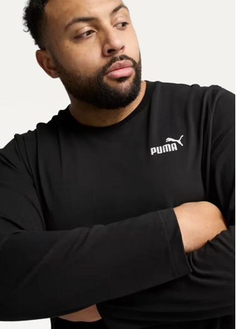 Лонгслів чоловічий PUMA ESS Longsleeve Tee чорного кольору