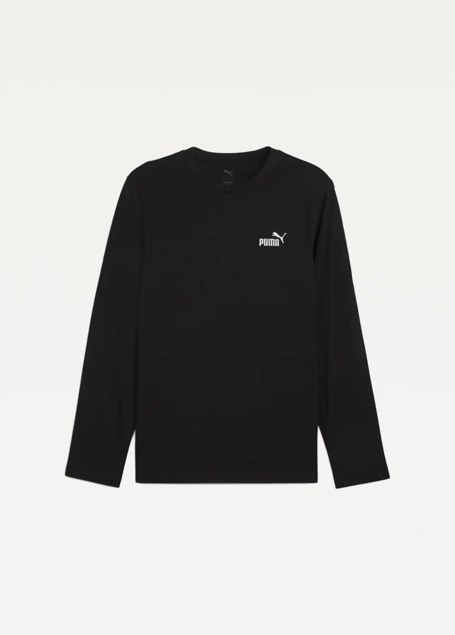 Лонгслів чоловічий PUMA ESS Longsleeve Tee чорного кольору