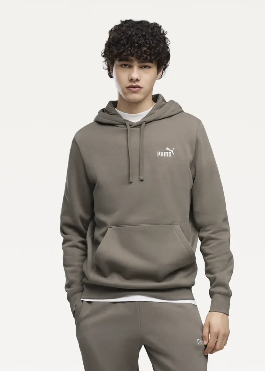 Худі чоловіче PUMA ESS Small No. 1 Logo Hoodie Mouse Gray