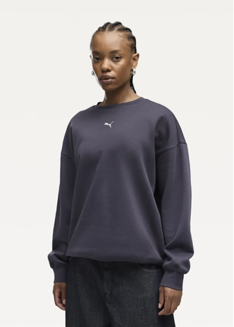 Світшот жіночий PUMA ESS Oversized Crew Inky Depths