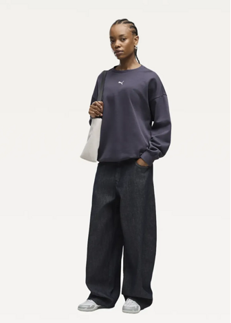 Світшот жіночий PUMA ESS Oversized Crew Inky Depths