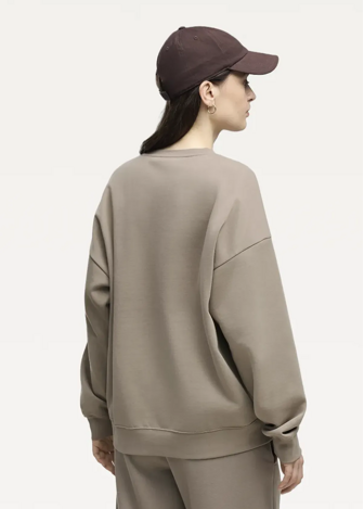 Світшот жіночий PUMA ESS Oversized Crew Mouse Gray